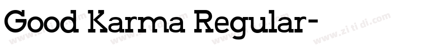 Good Karma Regular字体转换